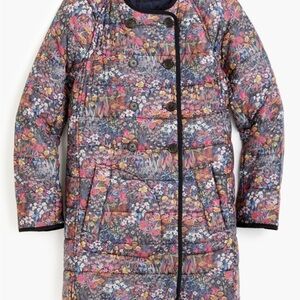 J. Crew Liberty Floral Puffer Jacket